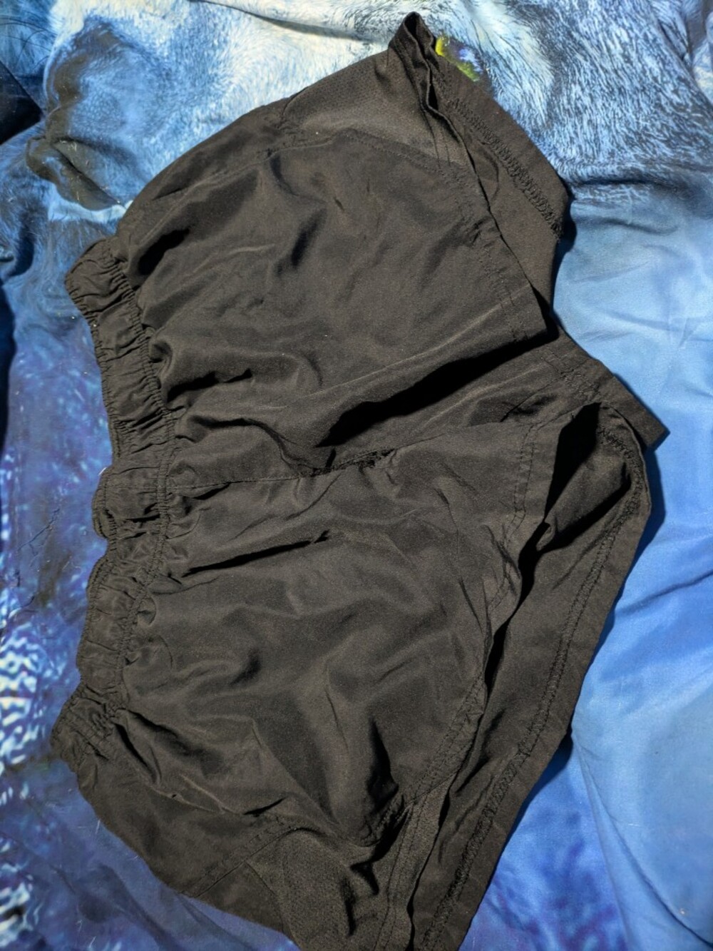 Plus Size Black Gym Shorts - Aesthetic Athleisure Core - Size XL/16-18